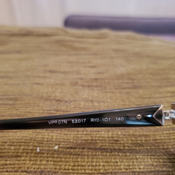 Authentic Prada Italy VPR 07N RY0-101 55-17-140 Gray/Blue Full Rim Eyeglasses Fr - Picture 9 of 11